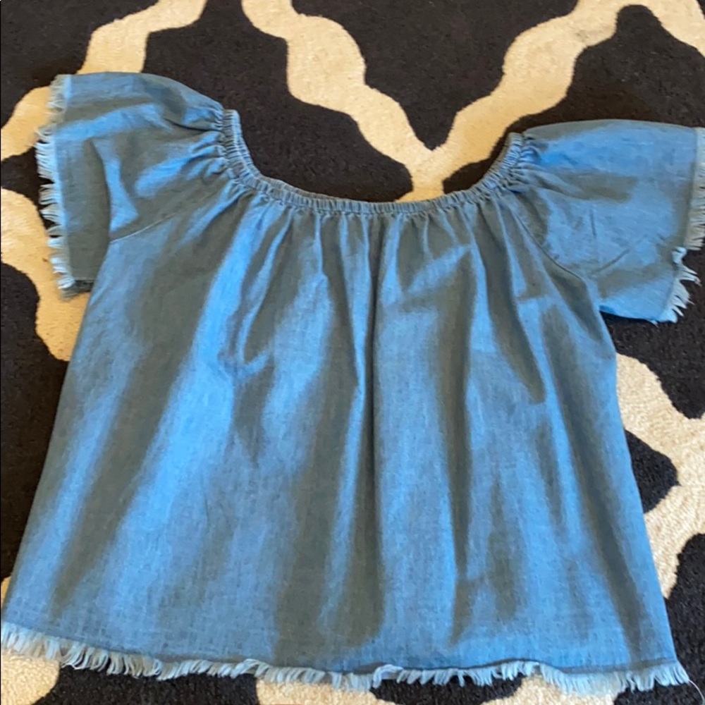 Denim tops